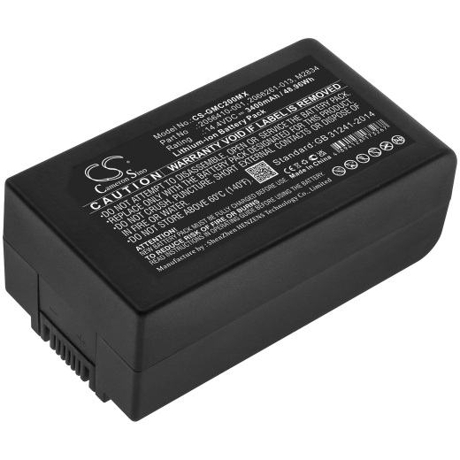 14.4V 3400mAh / 48.96Wh Li-Ionen Akku für: GE Model: 2056410-001, 2056410-002, 2066261-013, 2066261-085, M2834