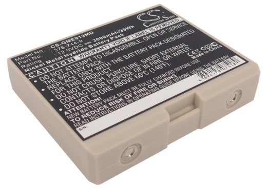 12.0V 3000mAh / 36.00Wh Nickel-Metallhydrid Akku für: GE Model: 30344030, 376-744-9, SCP 913/915/922