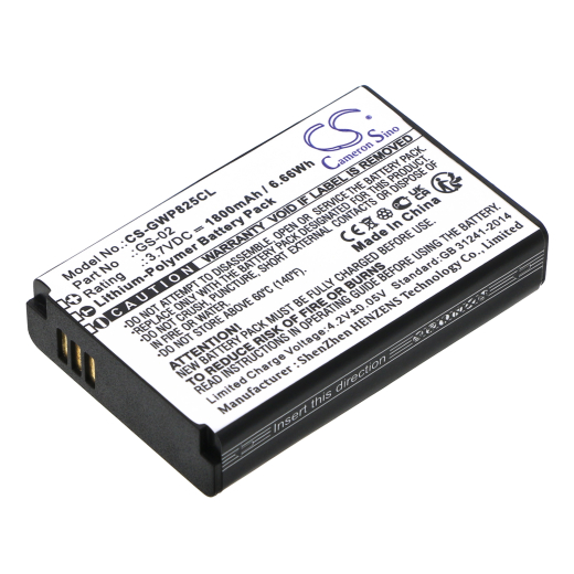 3.7V 1800mAh / 6.66Wh Li-Polymer Akku f.:Grandstream Model: GS-02, WP822, WP825