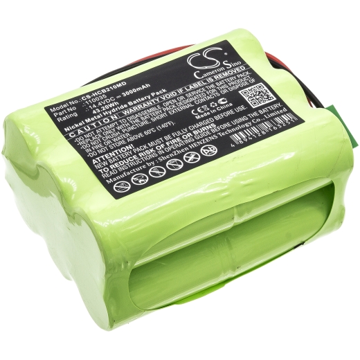 14.4V 3000mAh / 43.20Wh Nickel-Metallhydrid Akku für: Hellige Model: 110035