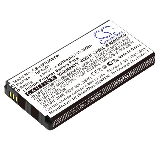 3.8V 4000mAh / 15.20Wh Li-Polymer Akku f.:Hytera Model: BP4008, PNC360, PNC360S