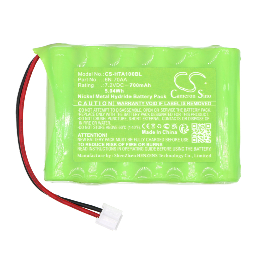 7.2V 700mAh / 5.04Wh 700mAh / 5.04Wh Akku f.:Holzleitner Model: 6N-70AA, AMEISE 700mAh / 5.04Wh