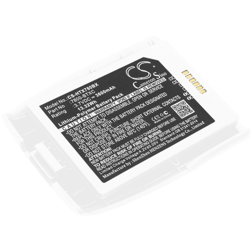 3.7V 3600mAh / 13.32Wh Li-Polymer Akku f.:Honeywell Model: 7800-BTXC, 7800-BTXC-1, Dolphin 7800