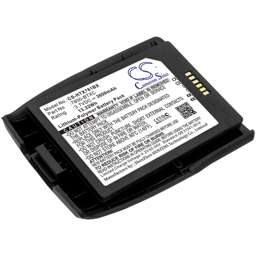 3.7V 3600mAh / 13.32Wh Li-Polymer Akku f.:Honeywell Model: 7800-BTXC, 7800-BTXC-1, Dolphin 7800