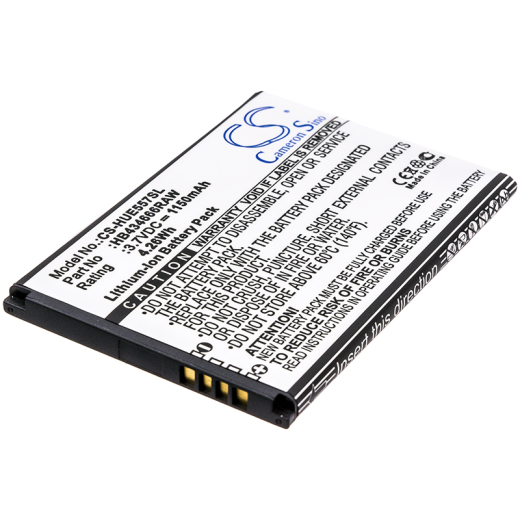 3.7V 1150mAh / 4.26Wh Li-ion Akku für: Huawei Model: HB434666RAW, HB434666RBC, E5573, E5573-856, E5573Cs-509, E5573S, E5573s-32, E5573s-320, E5573s-6