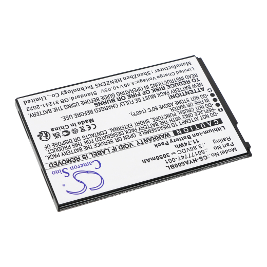 3.85V 3050mAh / 11.74Wh Li-ion Akku f.:Honeywell Model: 50177747-001, BAT-EDA5S, ScanPal EDA5S