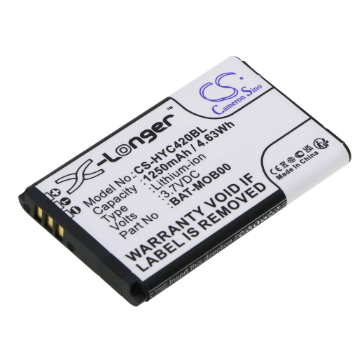 3.7V 1250mAh / 4.63Wh Li-ion Akku f.:Honeywell Model: 26111710, 3159122, 55-003233-01, BAT-MOB00, PS1615000794, 70e, 75e, Captuvo 70e, Captuvo 75e, C