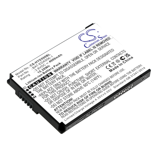 3.8V 4000mAh / 15.2Wh Li-ion Akku f.:Honeywell Model: BAT-EDA50K-1, EDA50K, EDA51K, EDA51K-0, ScanPal 50