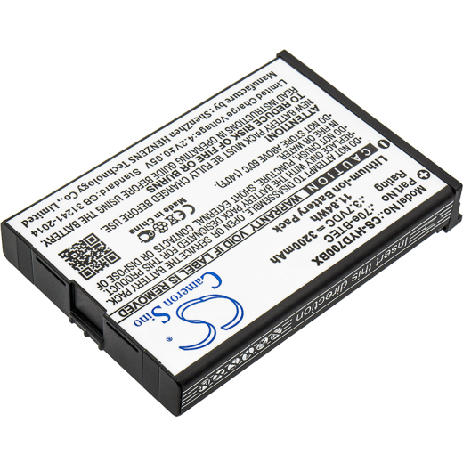 3.7V 3200mAh / 11.84Wh Li-ion Akku f.:Honeywell Model: 60S-BATT-1, 70e-BTEC, BAT-EXTENDED-01, Captuvo SL42 Sled, Dolphin 60s, Dolphin 70e, Dolphin 75
