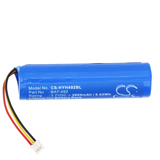 3.7V 2600mAh / 9.62Wh Li-ion Akku f.:Honeywell Model: 3008-4418-001, BAT-492, HH492