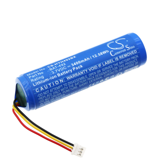 3.7V 3400mAh / 12.58Wh Li-ion Akku f.:Honeywell Model: 3008-4418-001, BAT-492, HH492