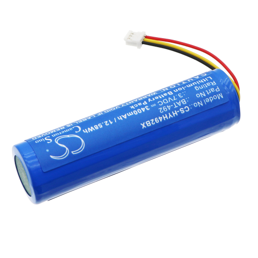 3.7V 3400mAh / 12.58Wh Li-ion Akku f.:Honeywell Model: 3008-4418-001, BAT-492, HH492