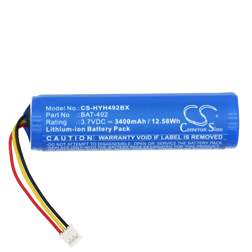 3.7V 3400mAh / 12.58Wh Li-ion Akku f.:Honeywell Model: 3008-4418-001, BAT-492, HH492
