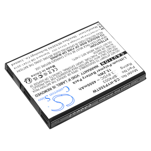 3.8V 4000mAh / 15.2Wh Li-Polymer Akku f.:Hytera Model: BP4003, PCN550