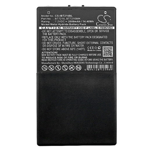7.2V 2000mAh / 14.40Wh 2000mAh / 14.40Wh Akku f.:Itowa Model: 26.105, BT7216, BT7216MH, Boggy, Combi Caja Spohn 2000mAh / 14.40Wh