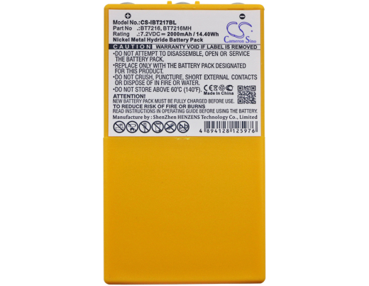 7.2V 2000mAh / 14.40Wh 2000mAh / 14.40Wh Akku f.:Itowa Model: 26.105, BT7216, BT7216MH, Boggy, Combi Caja Spohn 2000mAh / 14.40Wh