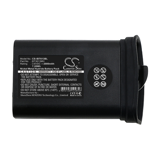3.6V 2000mAh / 7.20Wh 2000mAh / 7.20Wh Akku f.:Itowa Model: BT3613MH, 1406008, Winner, Winner Serial 2000mAh / 7.20Wh