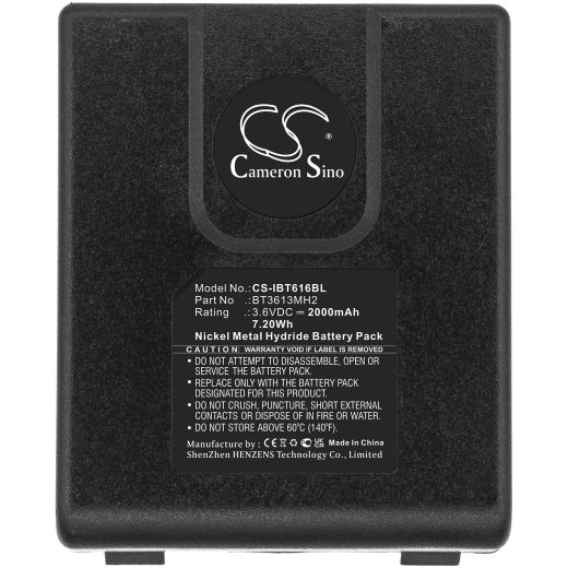 3.6V 2000mAh / 7.20Wh 2000mAh / 7.20Wh Akku f.:Itowa Model: BT3613MH2, Winner 2G Version 2 2000mAh / 7.20Wh