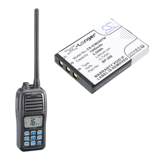 3.7V 1500mAh / 5.55Wh Li-ion Akku f.:Polmar Model: PB-19, NAVY-015F