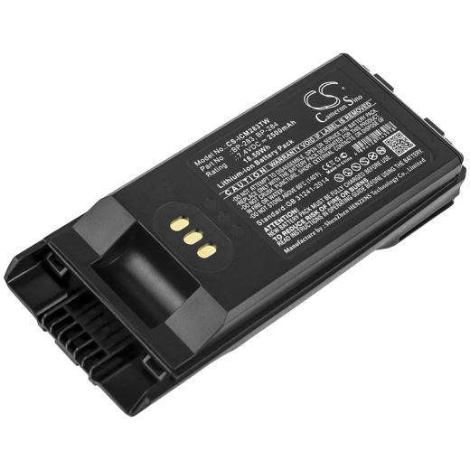 7.4V 2500mAh / 18.50Wh Li-ion Akku f.:Icom Model: BP-283, BP-284, BP-303, IC-F3400, IC-F3400D, IC-F3400DP, IC-F3400DPS, IC-F3400DPT, IC-F3400DS, IC-F