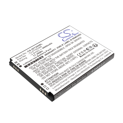 3.8V 4600mAh / 17.48Wh Li-ion Akku f.:iData Model: CLP745368, SF01, T3, X2P