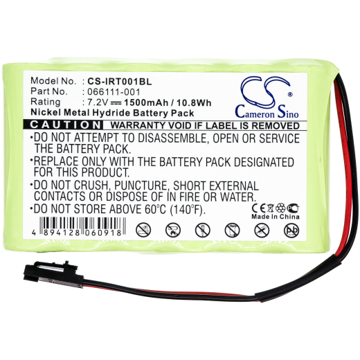 7.2V 1500mAh Ni-MH Akku f.:Intermec Model: 066111-001, 066111-001