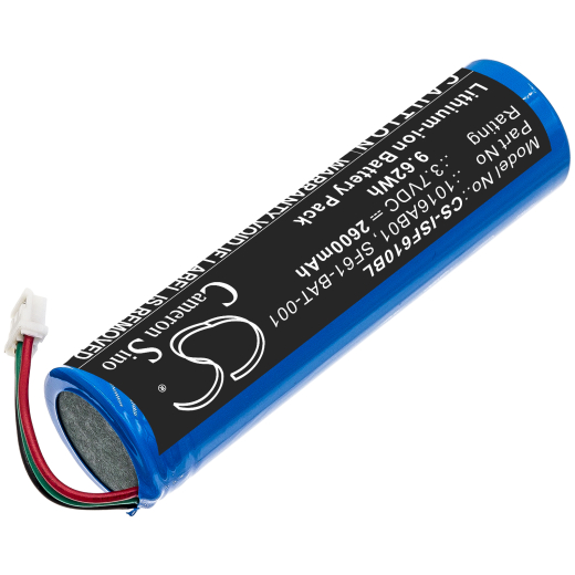 3.7V 2600mAh / 9.62Wh Li-ion Akku f.:Intermec Model: 1016AB01, 5711783259886, 8507600090, SF61-BAT-001, SF61, SF61b