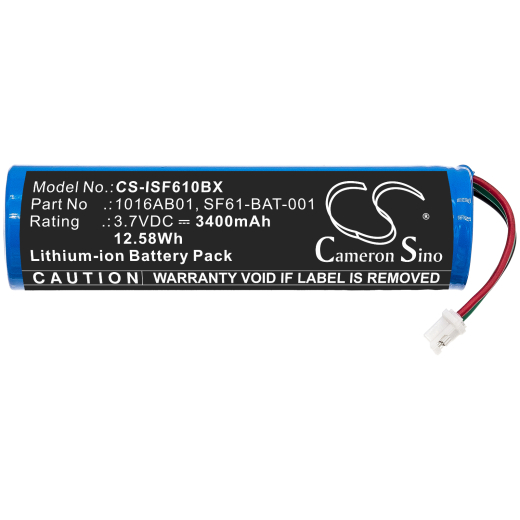 3.7V 3400mAh / 12.58Wh Li-ion Akku f.:Intermec Model: 1016AB01, 5711783259886, 8507600090, SF61-BAT-001, SF61, SF61b