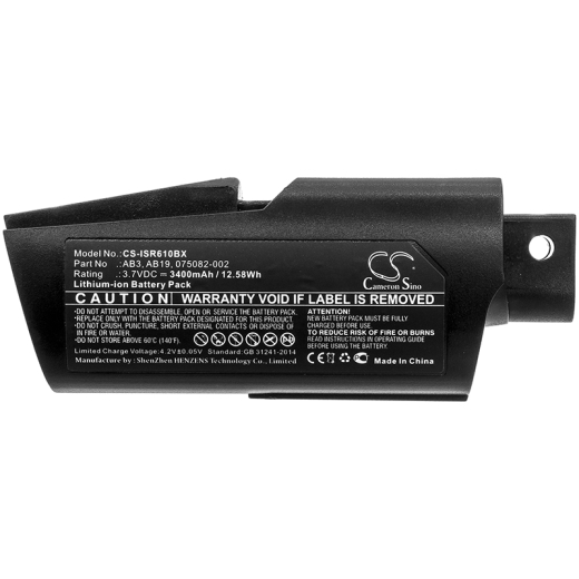 3.7V 3400mAh / 12.58Wh Li-ion Akku f.:Intermec Model: 075082-001, 075082-002, 318-037-001, AB19, AB3, IP30, IP30A, IP30B, SR61, SR61B, SR61Bex, SR61T