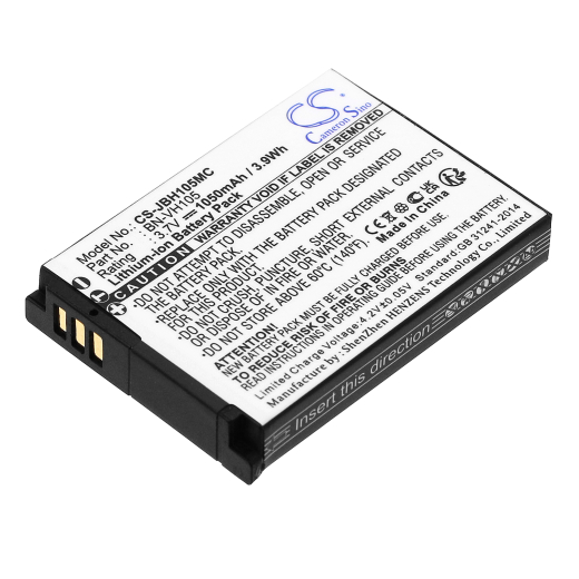 3.7V 1050mAh / 3.89Wh Li-ion Akku f.:JVC Model: BN-VH105, BN-VH105US, ADIXXION, ADIXXION Action, GC-XA1, GC-XA1BUS, GC-XA2