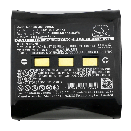 3.7V 10400mAh / 38.48Wh 10400mAh / 38.48Wh Akku f.:Juniper Model: 24472, 2EXL7431-001, 8010.058.001, Allegro 2, Archer 2, Carlson Archer 2, Carlson M