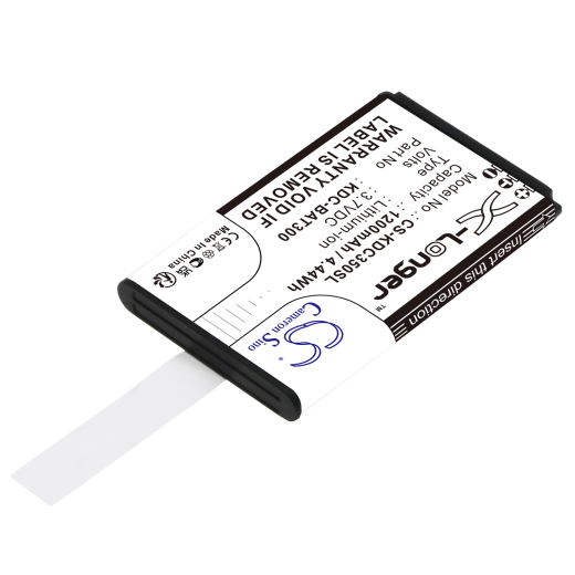 3.7V 1200mAh / 4.44Wh Li-ion Akku f.:KOAMTAC Model: KDC-BAT300, KDC-250, KDC-300, KDC350CF-G6SR-R2, KDC350CFi-G6SR-3K-R2, KDC350CFi-G6SR-R2, KDC350CF