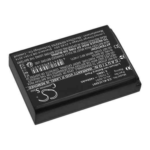 3.7V 1400mAh / 5.18Wh Li-ion Akku f.:Sanyo Model: DB-L50, DB-L50AU, NVP-D7, Xacti DMX-FH11, Xacti DMX-HD1010, Xacti DMX-HD2000, Xacti DMX-WH1, Xacti