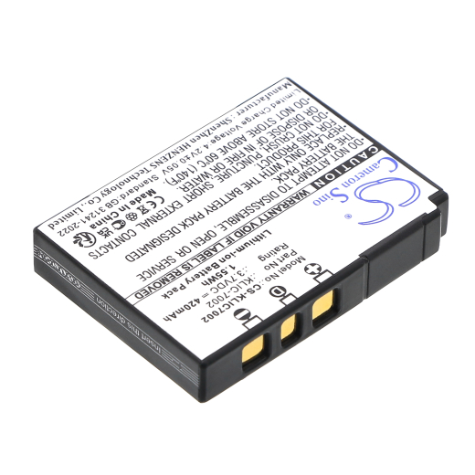 3.7V 420mAh / 1.55Wh Li-ion Akku f.:Kodak Model: KLIC-7002, EasyShare V530, EasyShare V530 Zoom, EasyShare V603, EasyShare V603 Zoom
