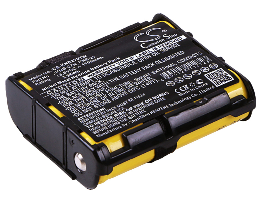 3.6V 1100mAh / 3.96Wh Ni-MH Akku f.:Kenwood Model: KNB-27, KNB-27N, TK-3130, TK-3131