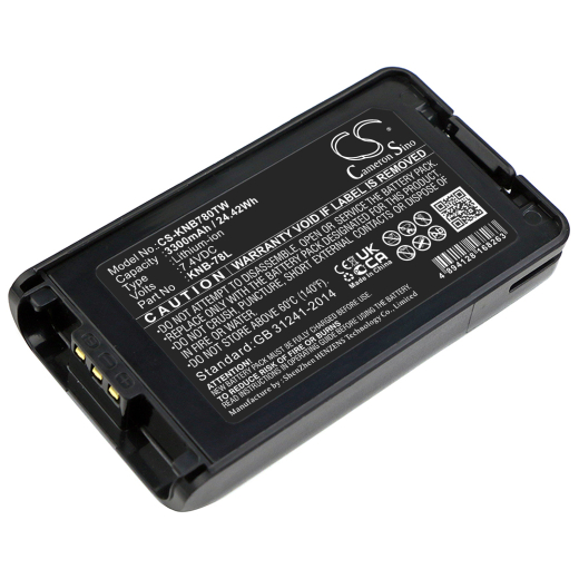 7.4V 3300mAh / 24.42Wh Li-ion Akku f.:Kenwood Model: KNB-24L, KNB-35L, KNB-55L, KNB-56N, KNB-57L, KNB-78L, KNB-79LC, NX-220, NX-320, NX3200, NX3220,