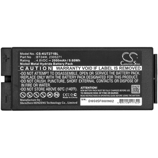 4.8V 2000mAh / 9.6Wh 2000mAh / 9.6Wh Akku f.:IKUSI Model: 2305271, BT24IK, BT27iK-1, BERLINDE, GH, IK3, IK3 transmitters, IK4, IKONTROL, IKONTROL 230