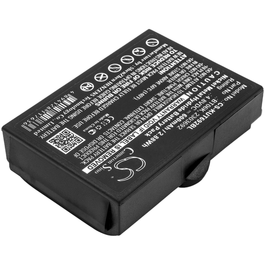 4.8V 600mAh / 2.88Wh 600mAh / 2.88Wh Akku f.:IKUSI Model: 2303692, BT06K, 2303692, ATEX transmitters, RAD-TF transmitters, RAD-TS, T70 1 ATEX, T70 2