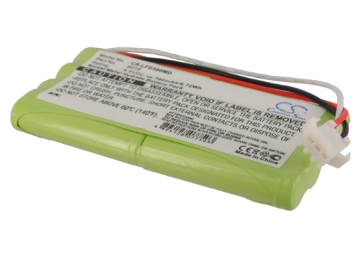 9.6V 700mAh / 6.72Wh Nickel-Metallhydrid Akku für: Doppler Model: 6HR-4UC, FD390, FD-390