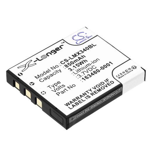 3.7V 850mAh / 3.15Wh Li-ion Akku f.:Honeywell Model: 163480-0001, 50129434-001FRE, 865037, HHPI363, 8650, 8670, Voyager 1602G