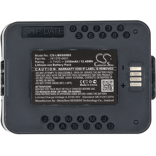 3.7V 3350mAh / 12.40Wh Li-ion Akku f.:LXE Model: 161376-0001, MX8A380BATT, MX8