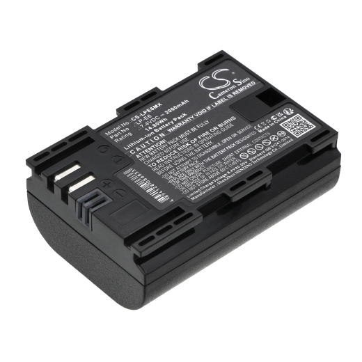 7.4V 2000mAh / 14.80Wh Li-ion Akku f.:Canon Model: LP-E6, LP-E6N, 5D Mark III, EOS 5D Mark II, EOS 5D Mark III, EOS 60D, EOS 60Da, EOS 6D, EOS 7D, EO
