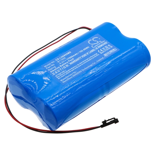 6.0V 17000mAh / 102.00Wh Alkaline Akku für: Lionville Model: B11655, Lock Alert