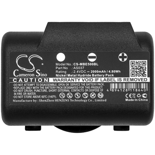 2.4V 2000mAh / 4.80Wh 2000mAh / 4.80Wh Akku f.:IMET Model: AS037, BE5000, I060-AS037, M550S, M550S Wave L, M550S Wave S 2000mAh / 4.80Wh