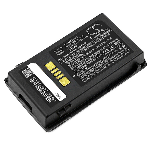 3.7V 2500mAh / 9.25Wh Li-ion Akku f.:Zebra Model: BT-000375, BTRY-MC32-01-01, BTRY-MC32-52MA-01, BTRY-MC32-52MA-10, BTRY-MC33-27MA, BTRY-MC33-52MA-01,