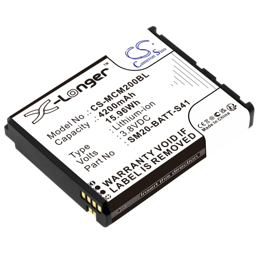 3.8V 4200mAh / 15.96Wh Li-ion Akku f.:M3 Mobile Model: 02-574-0037, SM20-BATT-S41, SM20, SM20 X