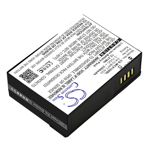 3.7V 3300mAh / 12.21Wh Li-ion Akku f.:M3 Mobile Model: OX10-BATT-S33, Orange, OX10, OX10 RFID
