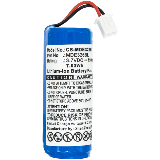 3.7V 1900mAh / 7.03Wh Li-ion Akku f.:Mindeo Model:, 3260, CS2290, CS3260, CS3290