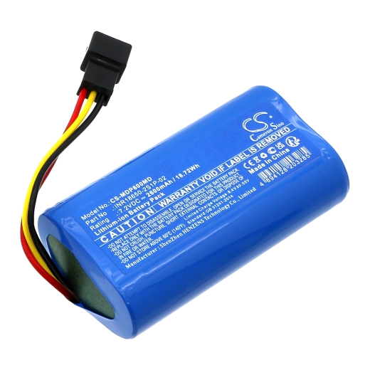 7.2V 2600mAh / 18.72Wh Li-Ionen Akku für: Medcaptain Model: INR18650-2S1P-02, SYS-6010A, MP-60A