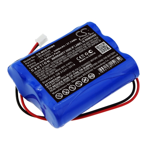 11.1V 3400mAh / 37.74Wh Li-Ionen Akku für: Medsonic Model: B0402095, MSCPR-1A